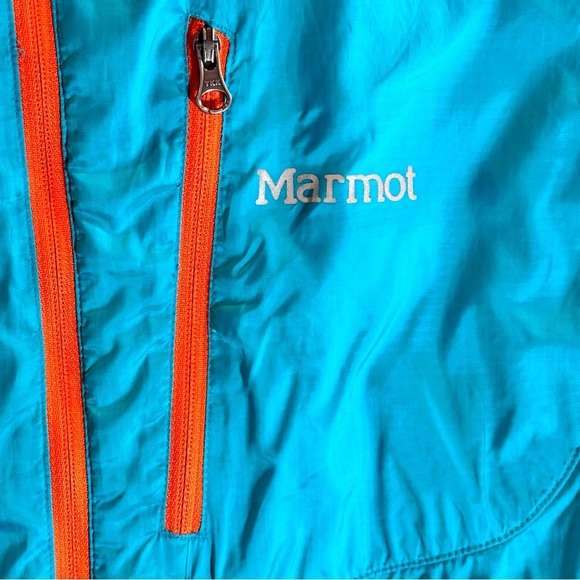 MARMOT Sz S Fleece Lined Multiple Pockets Windbreaker Cozy Pop of Colour Jacket - Picture 3 of 13